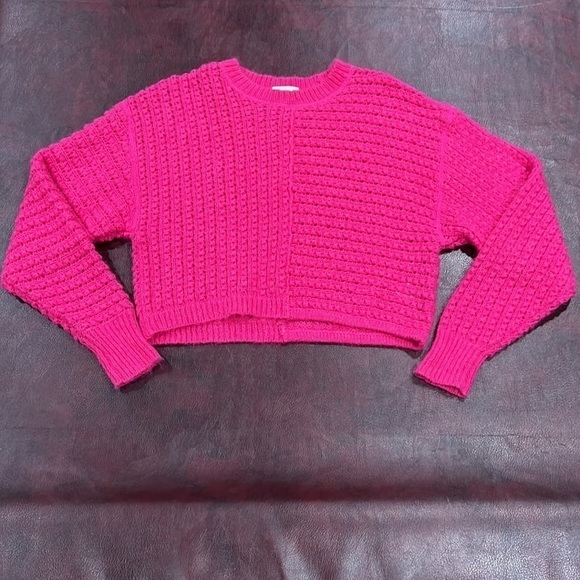 Aritzia Wilfred Free Fortune Alpaca & Mohair Fuchsia Pink Sweater - Size XS - Picture 2 of 10